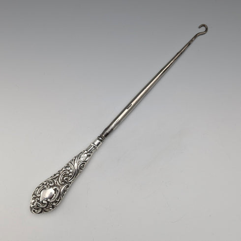 1897 年英國古董純銀手柄大紐帶掛鉤 Henry Matthews